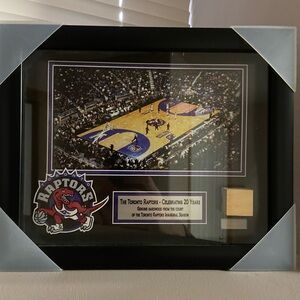 Toronto Raptors Framed Hardwood from Inaugural Season